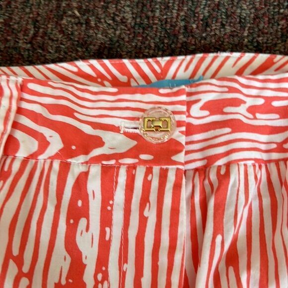 J. McLaughlin coral and white pants 8 - Picture 5 of 7